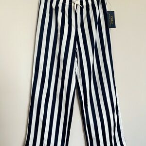 NWT Polo Ralph Lauren Nautical Stripe Wide Leg Pants Size 16 ⚓️